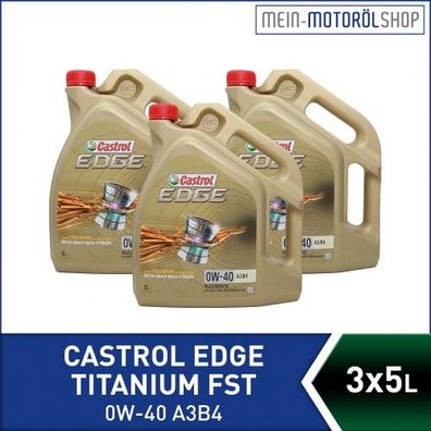 Castrol Edge Fluid Titanium 0W-40 A3/ B4 3x5 Liter