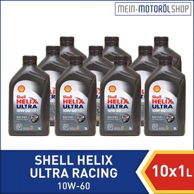 Shell Helix Ultra Racing 10W-60 10x1 Liter