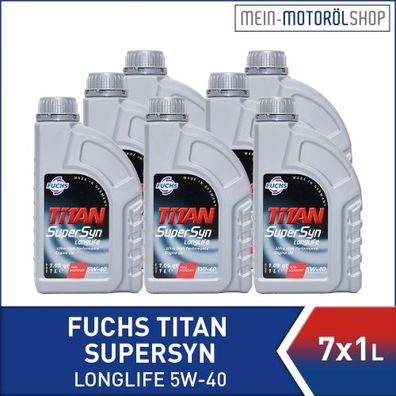 Fuchs Titan Supersyn Longlife 5W-40 7x1 Liter