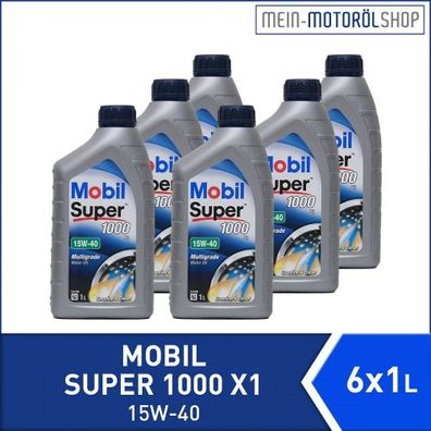 Mobil Super 1000 X1 15W-40 6x1 Liter