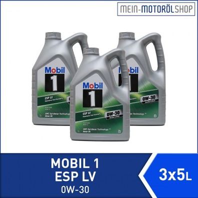 Mobil 1 ESP LV 0W-30 3x5 Liter