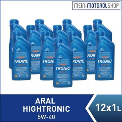 Aral HighTronic 5W-40 12x1 Liter