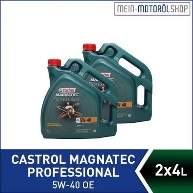 Castrol Magnatec Professional 5W-40 OE 2x4 Liter