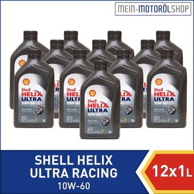 Shell Helix Ultra Racing 10W-60 12x1 Liter