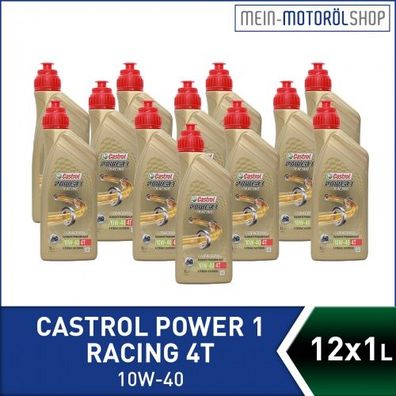 Castrol Power 1 Racing 4T 10W-40 12x1 Liter