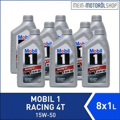 Mobil 1 Racing 4T 15W-50 8x1 Liter
