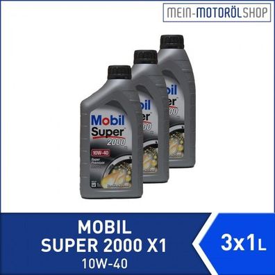 Mobil Super 2000 X1 10W-40 3x1 Liter