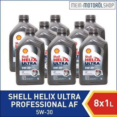 Shell Helix Ultra Professional AF 5W-30 8x1 Liter