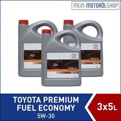 Toyota Premium Fuel Economy 5W-30 C2 3x5 Liter