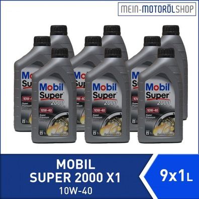 Mobil Super 2000 X1 10W-40 9x1 Liter