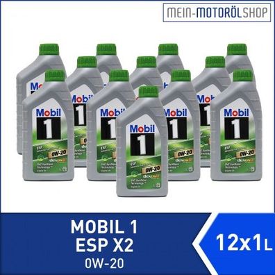 Mobil 1 ESP X2 0W-20 12x1 Liter