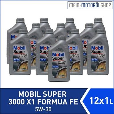 Mobil Super 3000 X1 Formula FE 5W-30 12x1 Liter