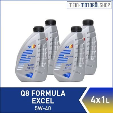Q8 Formula Excel 5W-40 4x1 Liter