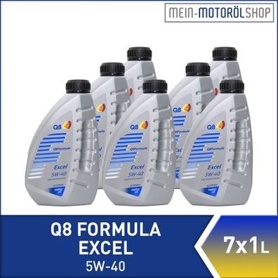 Q8 Formula Excel 5W-40 7x1 Liter