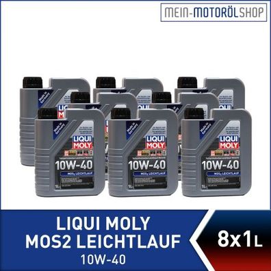 Liqui Moly MoS2 Leichtlauf 10W-40 8x1 Liter