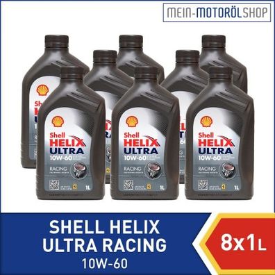 Shell Helix Ultra Racing 10W-60 8x1 Liter