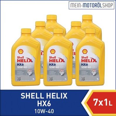 Shell Helix HX6 10W-40 7x1 Liter