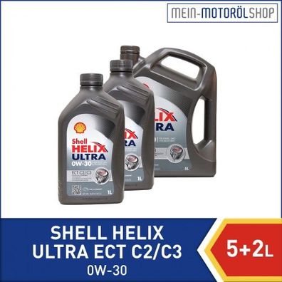 Shell Helix Ultra ECT C2 C3 0W-30 5 + 2 Liter