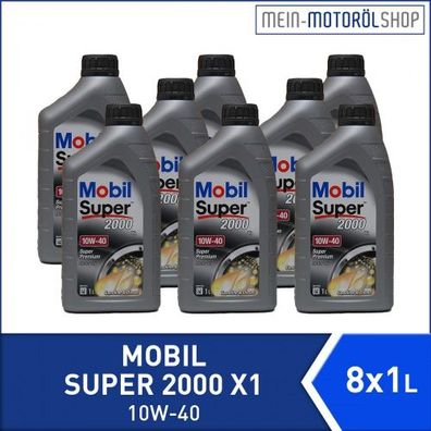 Mobil Super 2000 X1 10W-40 8x1 Liter