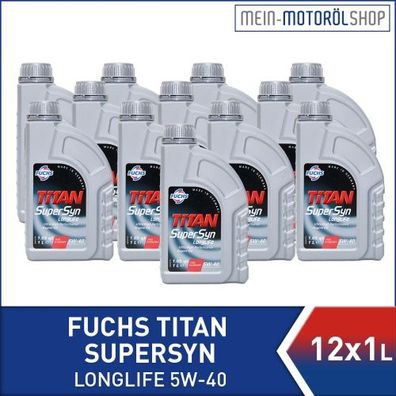 Fuchs Titan Supersyn Longlife 5W-40 12x1 Liter