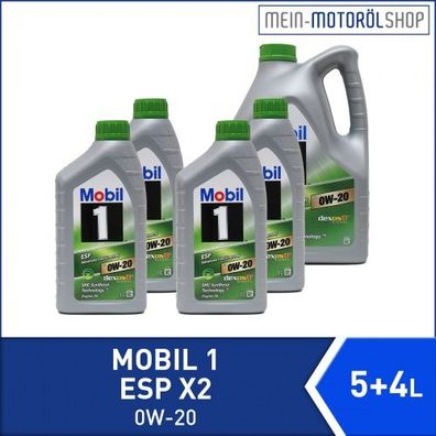 Mobil 1 ESP X2 0W-20 5 + 4 Liter