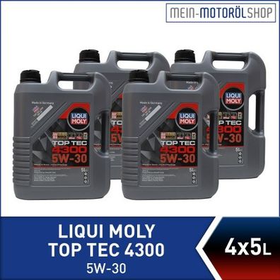 Liqui Moly Top Tec 4300 5W-30 4x5 Liter