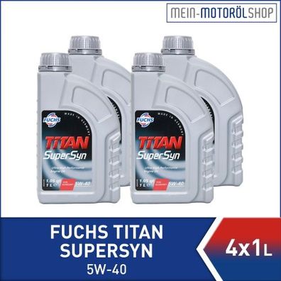 Fuchs Titan Supersyn 5W-40 4x1 Liter