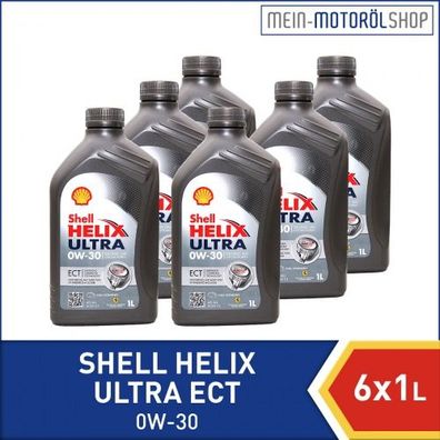 Shell Helix Ultra ECT 0W-30 6x1 Liter