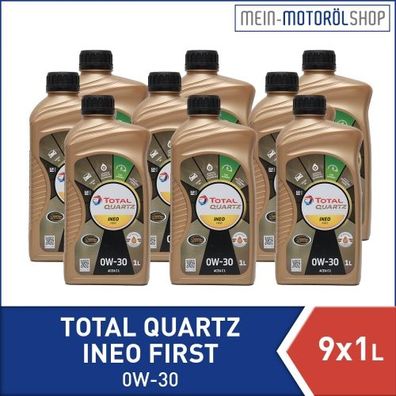 Total Quartz Ineo First 0W-30 9x1 Liter