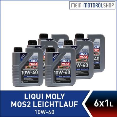 Liqui Moly MoS2 Leichtlauf 10W-40 6x1 Liter