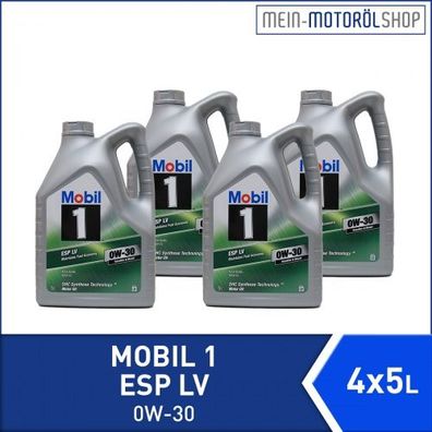 Mobil 1 ESP LV 0W-30 4x5 Liter