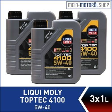 Liqui Moly Top Tec 4100 5W-40 3x1 Liter