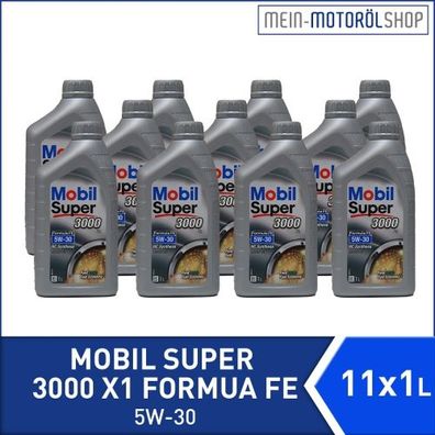 Mobil Super 3000 X1 Formula FE 5W-30 11x1 Liter