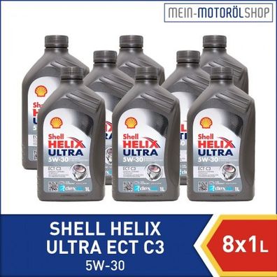 Shell Helix Ultra ECT C3 5W-30 8x1 Liter