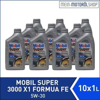 Mobil Super 3000 X1 Formula FE 5W-30 10x1 Liter