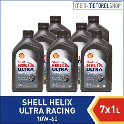 Shell Helix Ultra Racing 10W-60 7x1 Liter
