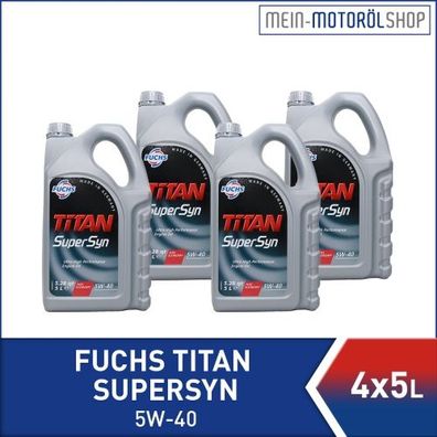 Fuchs Titan Supersyn 5W-40 4x5 Liter