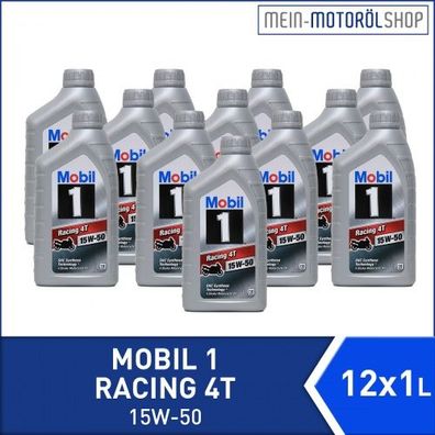 Mobil 1 Racing 4T 15W-50 12x1 Liter