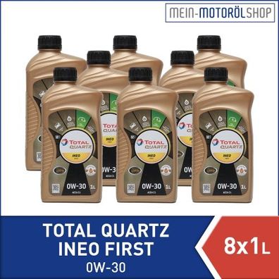Total Quartz Ineo First 0W-30 8x1 Liter