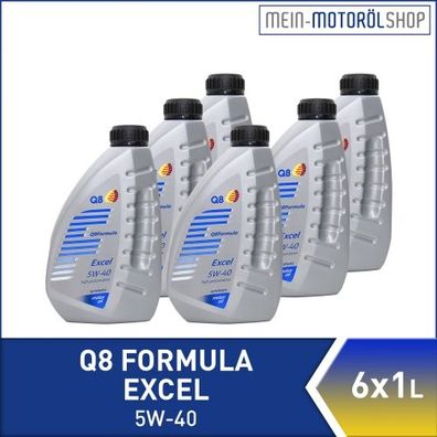 Q8 Formula Excel 5W-40 6x1 Liter