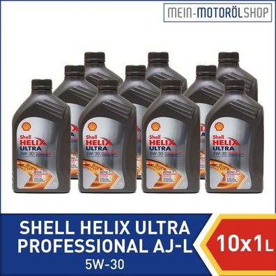 Shell Helix Ultra Professional AJ-L 5W-30 10x1 Liter