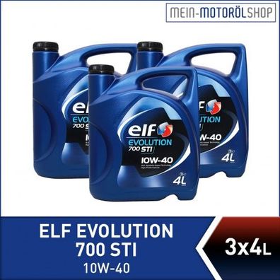 Elf Evolution 700 STI 10W-40 3x4 Liter