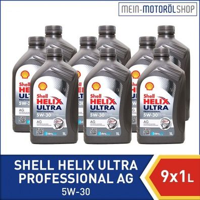 Shell Helix Ultra Professional AG 5W-30 9x1 Liter