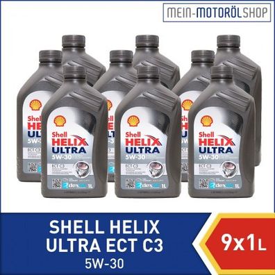 Shell Helix Ultra ECT C3 5W-30 9x1 Liter