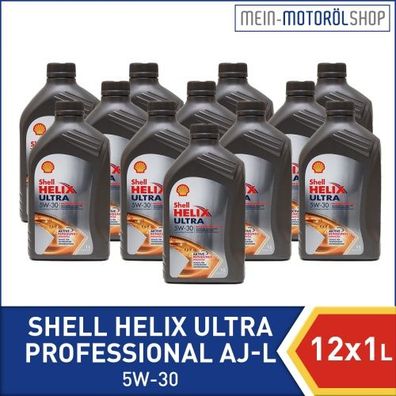 Shell Helix Ultra Professional AJ-L 5W-30 12x1 Liter