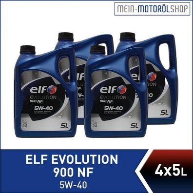 Elf Evolution 900 NF 5W-40 4x5 Liter