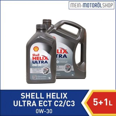 Shell Helix Ultra ECT C2 C3 0W-30 5 + 1 Liter