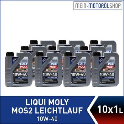 Liqui Moly MoS2 Leichtlauf 10W-40 10x1 Liter