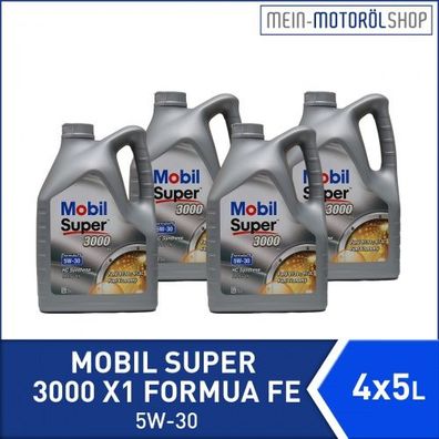 Mobil Super 3000 X1 Formula FE 5W-30 4x5 Liter