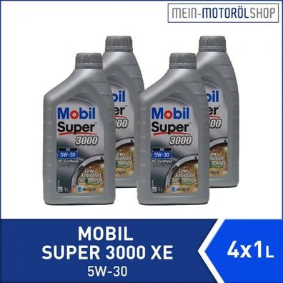 Mobil Super 3000 XE 5W-30 4x1 Liter